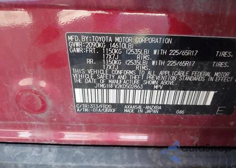 2019 Toyota Rav4 Le from USA, damaged, VIN JTMG1RFV2KD502863